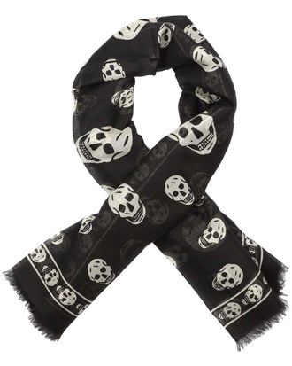 Alexander McQueen Alexander Mcqueen Skull Silk Scarf (Authentic Pre-Loved)