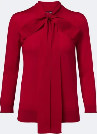 Dolce & Gabbana Bow-detail virgin wool sweater