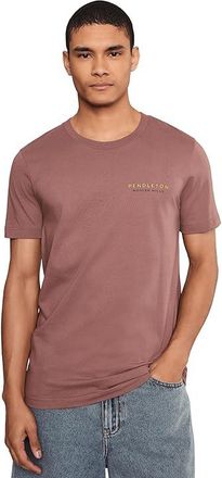 Pendleton Vintage Bison Graphic T-Shirts Mens T Shirt Chestnut/Tan : 2XL, Cotton