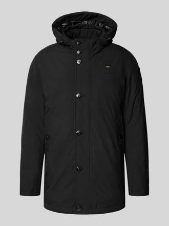 Blauer Daunenjacke mit Kapuze Modell CHESTER in Black, Größe XXXL