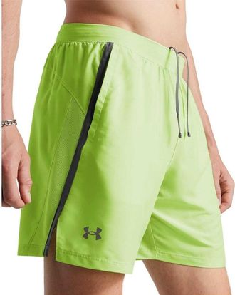 Under Armour Heren Launch 2 in 1 Hardloopshort (Groen)