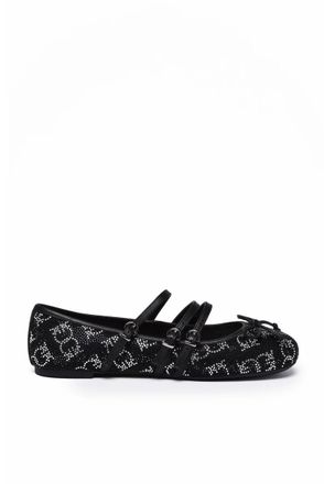 Pinko Sequin Ballerinas - Black/Silver