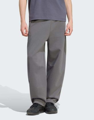 adidas Z.N.E. - Pantaloni con fondo aperto grigio cinque