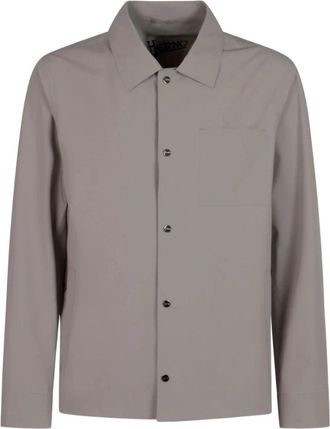 Herno Shirt Jacket Nastrata Essence - Heren - Zomerjassen - Grijs - L - Jassen