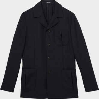 Reiss Men & apos;s Wool-Blend Slim-Fit Navy Jacket