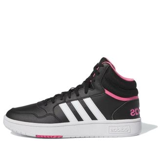 adidas (WMNS) adidas Hoops 3.0 Mid Black Pink Fusion IG7896