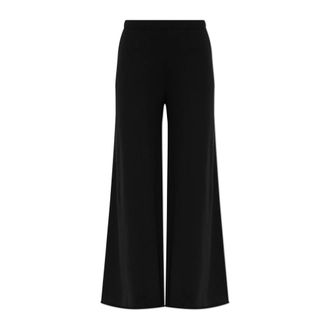 Lisa Yang Ainsley Cashmere Broeken - Dames - Wijde Broeken - Zwart - S - Katoen - Broeken
