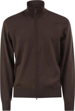 HUGO BOSS Cardigan H-Balonso-L - - Knitwear - Uomo - Marrone - XL