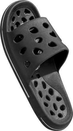 Generic Bathing Slippers Womens Swimming Pool with Holes Quick-Drying Flip Flops Non-Slip Cloud Shoes Women Men Bath Mules Soft Beach Shoes Ergonomic, black, 