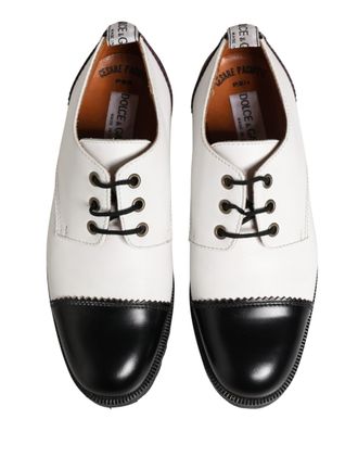 Dolce & Gabbana Two-Tone Leather Flat - Multicolor