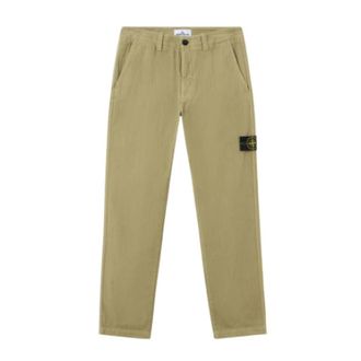 Stone Island Broeken, Heren, Groen, W31, Katoen, Chino Broek