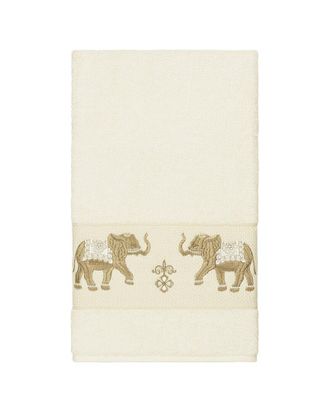Linum Home Textiles Quinn Turkish Cotton Embellished Bath Towel