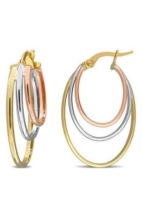 Delmar Triple Layered Hoop Earrings in Multi-Color at Nordstrom Rack