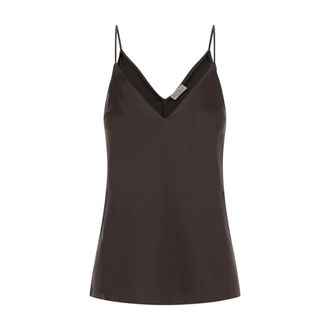 Brunello Cucinelli Top Senza Maniche - - Tops - Donna - Marrone - L