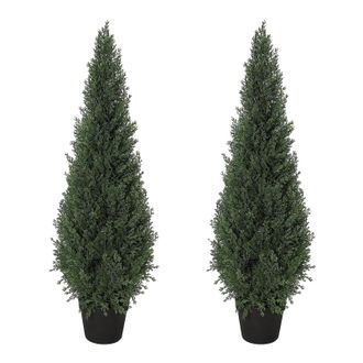 OEM Planta De Cipr&eacute;s Artificial, Dise&ntilde;o Realista, F&aacute;cil De Cuidar, Verde, 120 Cm