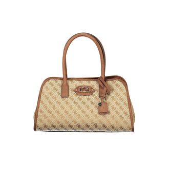 Guess Beige Polyester Womens Handbag