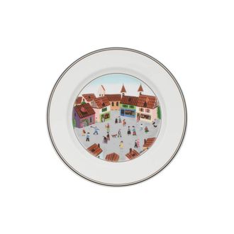 Villeroy & Boch Design Naif Salad Plate: Old Village Square