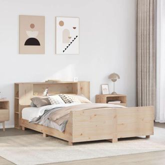 vidaXL Estructura De Cama Sin Colch&oacute;n Madera De Pino Maciza 120x200 Cm Vidaxl