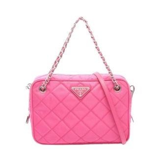 Prada Pre-owned Cross Body Bags, female, Pink, Size: ONE SIZE Pre-owned Vintage Cross Body Bag