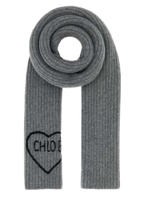 Chlo&eacute; Grey Wool Chlo&atilde;&copy; Encoeur Scarf