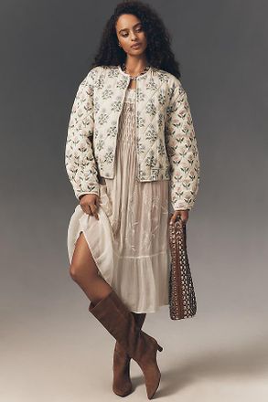 Blank NYC Block Party Floral Quilted Jacket