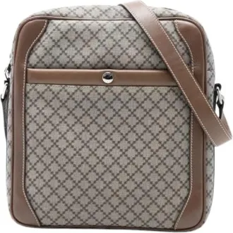 Gucci Pre-owned Cross Body Bags, unisex, Beige, Size: ONE SIZE Pre-owned Canvas Crossbody Bag