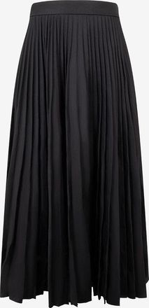 Balenciaga Plissierter Midirock in Knitteroptik