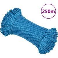OEM Cuerda De Trabajo Azul, 3 Mm, 250 M, Polipropileno - Crezuo