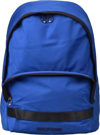 Tommy Hilfiger Recycled Polyester Backpack with Smooth Nylon Texture and Modern Design