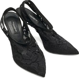 Dolce & Gabbana Pumps con cinturino posteriore 100mm - Nero