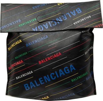 Balenciaga Pre-owned Balenciaga Calfskin Allover Logo Shopper Tote Ladies 6RWP8ZP1LXYCSIUM