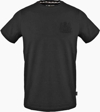 Aquascutum Mens Crew Neck Short Sleeve Jersey T-Shirt - Black - Size: 36
