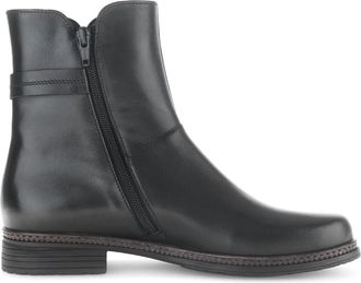 Gabor Elegante leren enkellaars - Dames - Enkellaarsjes - Zwart - 38 1/2 EU - Leer - Schoenen