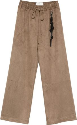Song for the Mute Relaxte Lounge Broek - Dames - Wijde Broeken - Bruin - S - Broeken