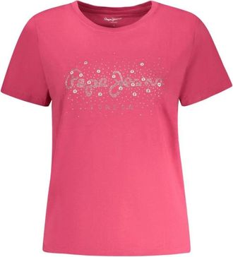 Pepe Jeans London Mujer, Camisetas, Rosa, Talla: XS