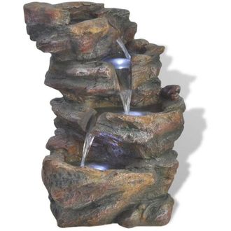 vidaXL Fontana da Interno con Luci a led in Poliresina - Vidaxl