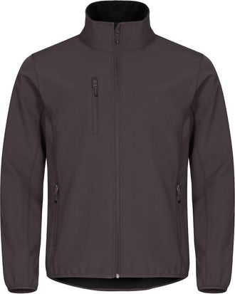 Clique Mens Classic Soft Shell Jacket (3XL) (Dark Grey)