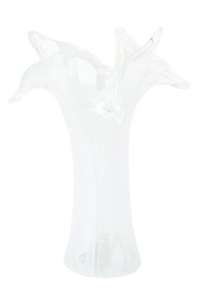 Vietri Onda White Glass Twisted Flower Vase at Nordstrom
