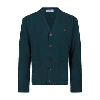 Vivienne Westwood Truien & Vesten, Heren, Groen, S, Wol, Wol Cardigan