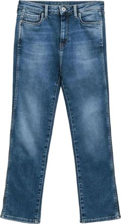 Pepe Jeans London Straight Jeans - Dames - Regular Fit Jeans - Blauw - W27 - Katoen - Jeans