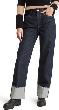 AG - Adriano Goldschmied Tomas Cuff Baggy Straight Leg Jeans in Moonrise at Nordstrom Rack, Size 23