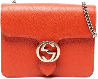 Gucci Pre-owned Gucci Small Dollar Calfskin Interlocking G Crossbody Ladies 510304 001998