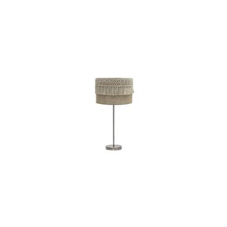 Fabrilamp Fabrilamp - Sobremesa Grande Ekaterina 1xe27 Cuero/saco 63x30x30 Cm Con Pasamaneria
