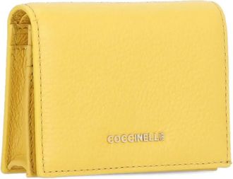 Coccinelle Portafoglio in pelle martellata - Giallo