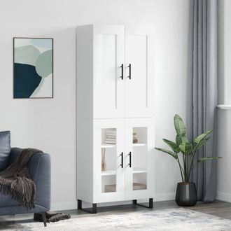 Berkfield Home Highboard White 69.5x34x180 cm Engineered Wood