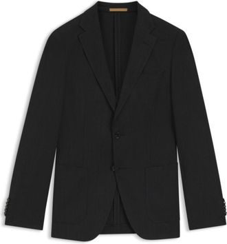 BOSS Slim-fit jacket in virgin wool and silk