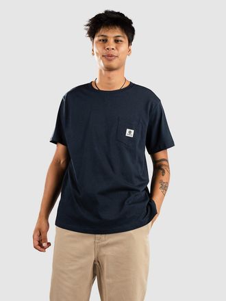 Element Basic Pocket Label T-Shirt blau