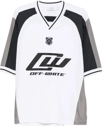 Off-white Logo-print V-neck T-shirt