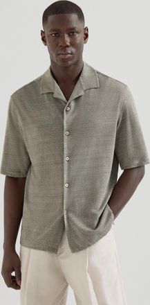 Brunello Cucinelli Jersey shirt in Khaki at Nordstrom, Size Xx-Large Eu