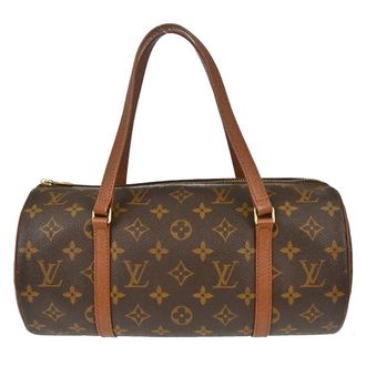 Louis Vuitton Papillon Monogram Canvas Brown Canvas Handbag (Pre-Owned)